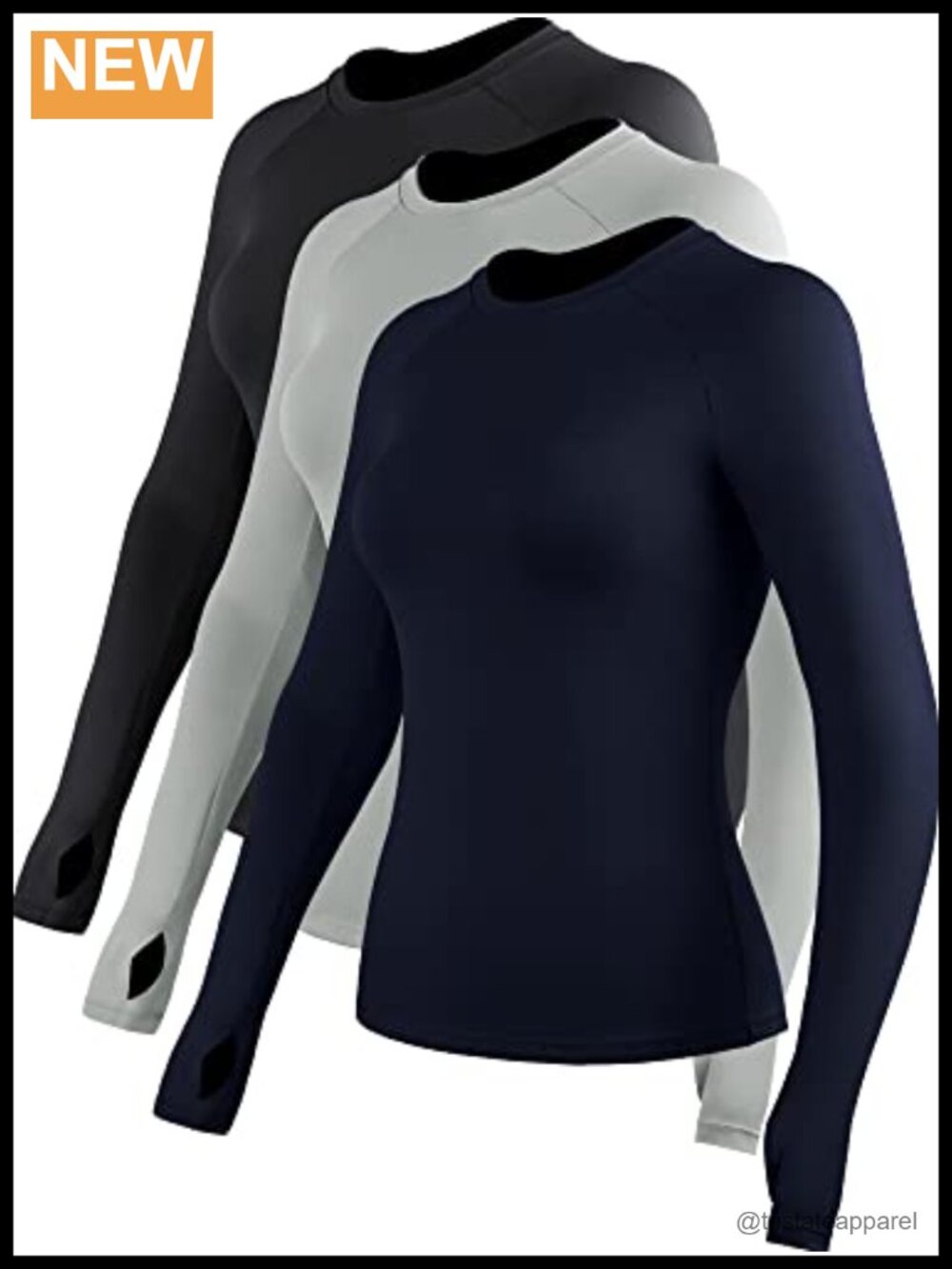 Women's Quick-Dry Long Sleeve Running Shirt Stretch Workout Tee